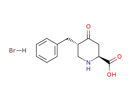(trans)-5-benzyl-4-oxo-piperidine-2-carboxylic acid hydrobromide