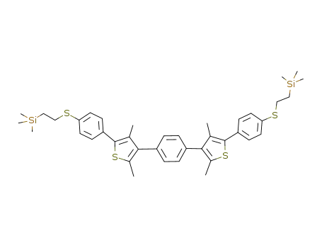 1,4-bis(2,4-dimethyl-5-(4-trimethylsilylethylthio-phenyl)-3-thienyl)benzene