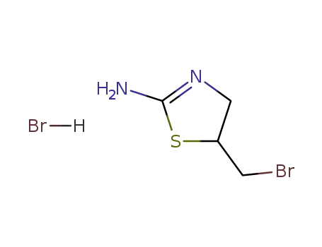 Molecular Structure of 51542-48-4 (5-BROMOMETHYL-4,5-DIHYDRO-THIAZOL-2-YLAMINEHYDROBROMIDE)
