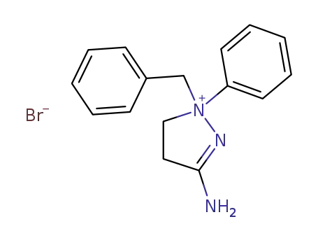 3-amino-1-benzyl-4,5-dihydro-1-phenyl-1H-pyrazolium bromide