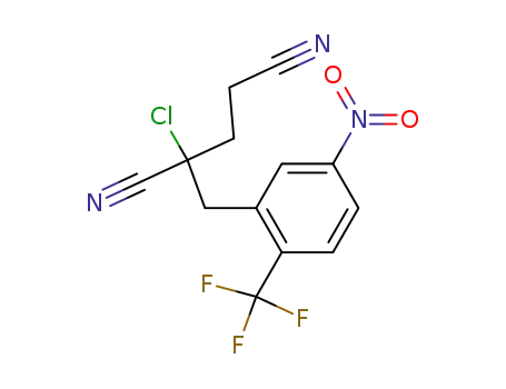 Pentanedinitrile, 2-chloro-2-[[5-nitro-2-(trifluoromethyl)phenyl]methyl]-