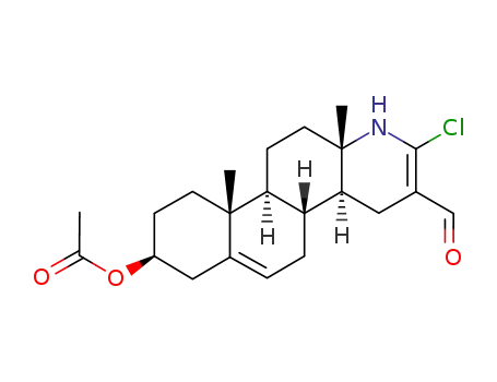 17-chloro-16-formyl-17a-aza-D-homo-5,16-androstadien-3β-yl acetate