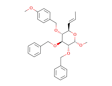 methyl (E)-2,3-di-O-benzyl-6,7,8-trideoxy-4-O-(4-methoxybenzyl)-α-D-gluco-oct-6-enoside