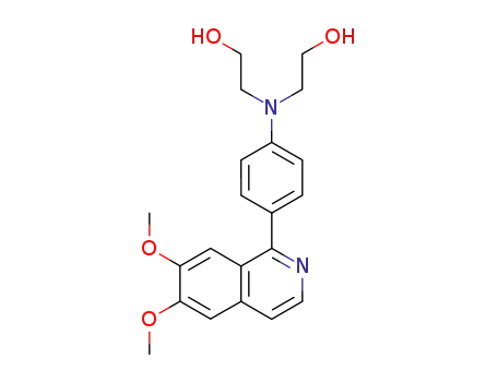 N-<4-(6,7-dimethoxy-1-isoquinolinyl)phenyl>-2,2'-aminobis<ethanol>