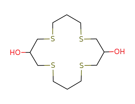 Molecular Structure of 109909-33-3 (1,5,9,13-Tetrathiacyclohexadecane-3,11-diol)