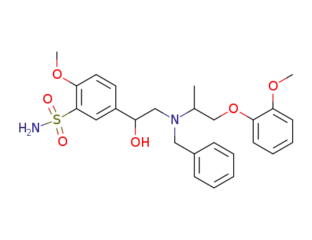 5-(2-{Benzyl-[2-(2-methoxy-phenoxy)-1-methyl-ethyl]-amino}-1-hydroxy-ethyl)-2-methoxy-benzenesulfonamide