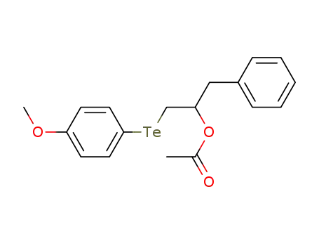 Acetic acid 1-(4-methoxy-phenyltellanylmethyl)-2-phenyl-ethyl ester