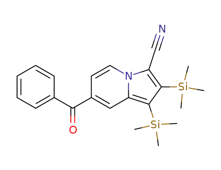 3-Indolizinecarbonitrile, 7-benzoyl-1,2-bis(trimethylsilyl)-