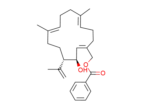 Benzoic acid (1Z,7E,11E)-(3R,4S)-3-hydroxy-4-isopropenyl-7,11-dimethyl-cyclotetradeca-1,7,11-trienylmethyl ester