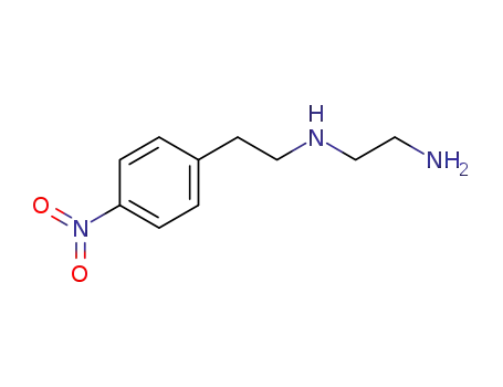 Molecular Structure of 129619-61-0 (N<sup>1</sup>-[2-(4-Nitro-phenyl)-ethyl]-ethane-1,2-diamine)