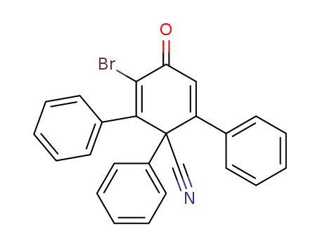 3-Brom-4-oxo-1,2,6-triphenyl-2,5-cyclohexadien-1-carbonitril