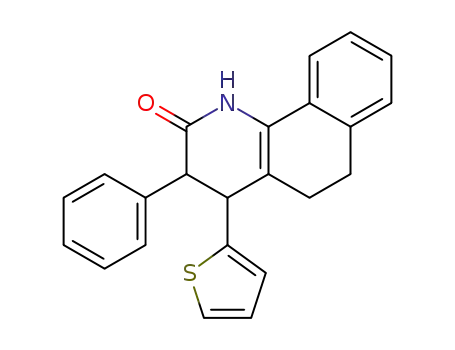 3-Phenyl-4-thiophen-2-yl-3,4,5,6-tetrahydro-1H-benzo[h]quinolin-2-one