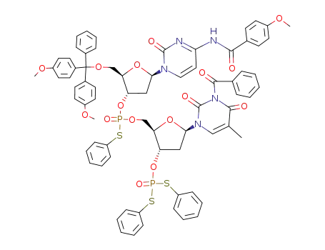 C<sub>73</sub>H<sub>67</sub>N<sub>5</sub>O<sub>16</sub>P<sub>2</sub>S<sub>3</sub>