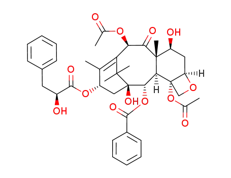 Molecular Structure of 131896-66-7 (Benzenepropanoic acid, a-hydroxy-,6,12b-bis(acetyloxy)-12-(benzoyloxy)-2a,3,4,4a,5,6,9,10,11,12,12a,12b-dodecahydro-4,11-dihydroxy-4a,8,13,13-tetramethyl-5-oxo-7,11-methano-1H-cyclodeca[3,4]benz[1,2-b]oxet-9-ylester, [2aR-[2aa,4b,4ab,6b,9a(S*),11a,12a,12aa,12ba]]- (9CI))