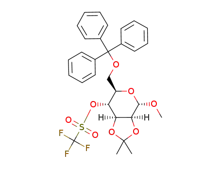 methyl 2,3-O-isopropylidene-4-O-trifluoromethanesulfonyl-6-O-triphenylmethyl-α-D-mannopyranoside