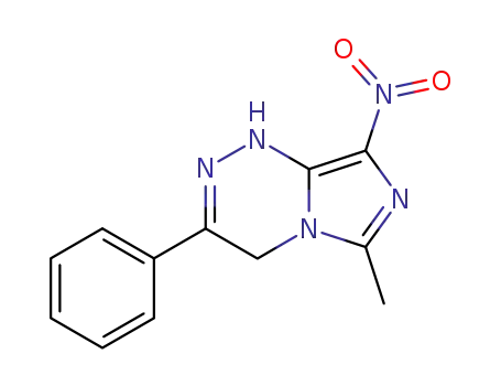 Imidazo[5,1-c][1,2,4]triazine, 1,4-dihydro-6-methyl-8-nitro-3-phenyl-
