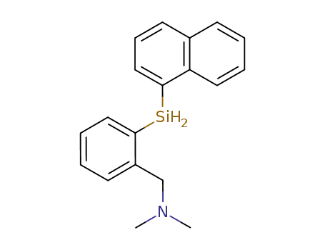 Molecular Structure of 87996-44-9 (Benzenemethanamine, N,N-dimethyl-2-(1-naphthalenylsilyl)-)