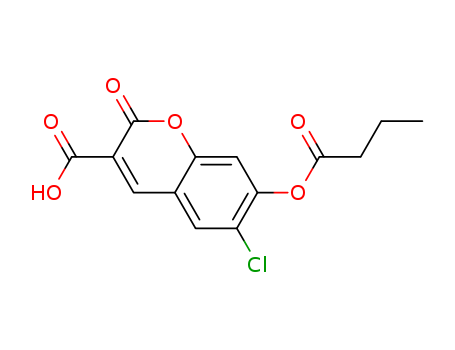 7-Butyryloxy-6-chloro-2-oxo-2H-chromene-3-carboxylic acid