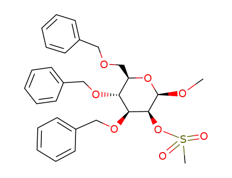 methyl 3,4,6-tri-O-benzyl-2-O-(methylsulfonyl)-β-D-mannopyranoside