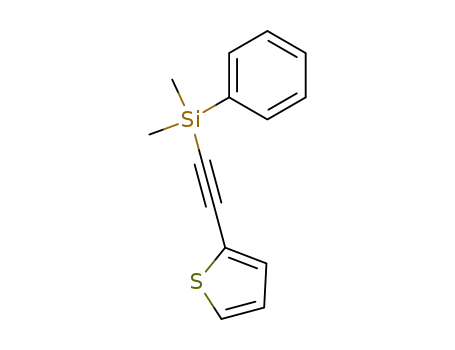 Molecular Structure of 137204-68-3 ((2-thienyl)ethynyldimethylphenylsilane)