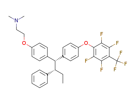 Dimethyl-[2-(4-{(1R,2S)-2-phenyl-1-[4-(2,3,5,6-tetrafluoro-4-trifluoromethyl-phenoxy)-phenyl]-butyl}-phenoxy)-ethyl]-amine