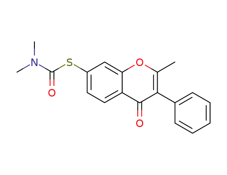 Dimethyl-thiocarbamic acid S-(2-methyl-4-oxo-3-phenyl-4H-chromen-7-yl) ester