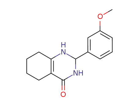 Molecular Structure of 62582-91-6 (4(1H)-Quinazolinone, 2,3,5,6,7,8-hexahydro-2-(3-methoxyphenyl)-)