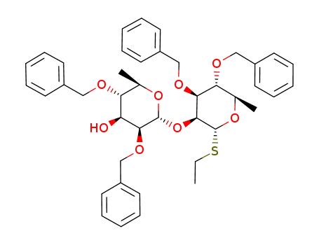 ethyl 3,4-di-O-benzyl-2-O-(2',4'-di-O-benzyl-α-D-rhamnopyranosyl)-1-thio-α-D-rhamnopyranoside