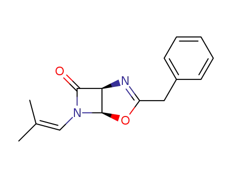 (1S,5R)-3-benzyl-6-(2-methylprop-1-enyl)-4-oxa-2,6-diazabicyclo<3.2.0>hept-2-en-7-one