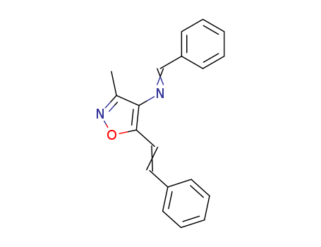 4-Isoxazolamine, 3-methyl-5-(2-phenylethenyl)-N-(phenylmethylene)-