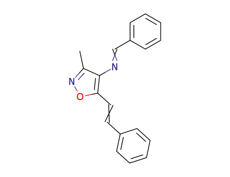 4-Isoxazolamine, 3-methyl-5-(2-phenylethenyl)-N-(phenylmethylene)-