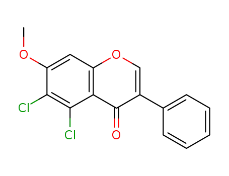 4H-1-Benzopyran-4-one, 5,6-dichloro-7-methoxy-3-phenyl-