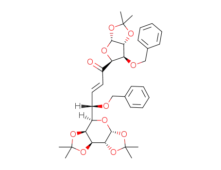 3-O-benzyl-6-C-<(E)-6-O-benzyl-7,8-dideoxy-1,2:3,4-di-O-isopropylidene-L-glycero-α-D-galacto-heptopyranos-7-ylidene>-6-deoxy-1,2-O-isopropylidene-α-D-xylo-hexofuranos-5-ulose