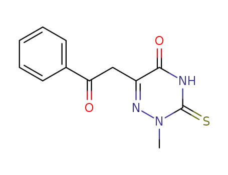 2-Methyl-6-(2-oxo-2-phenyl-ethyl)-3-thioxo-3,4-dihydro-2H-[1,2,4]triazin-5-one