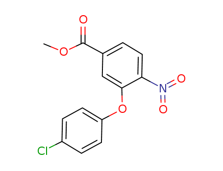 Benzoicacid, 3-(4-chlorophenoxy)-4-nitro-, methyl ester