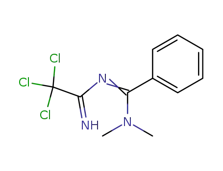 N,N-Dimethyl-N'-(2,2,2-trichloro-1-imino-ethyl)-benzamidine