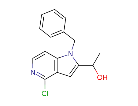 benzyl-1 (α-hydroxyethyl)-2 chloro-4-1H-pyrrolo<3,2-c>pyridine