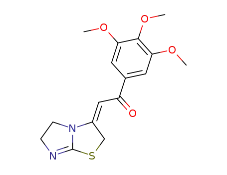 Molecular Structure of 107504-75-6 (2-[5,6-Dihydro-imidazo[2,1-b]thiazol-(3E)-ylidene]-1-(3,4,5-trimethoxy-phenyl)-ethanone)