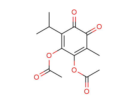 Acetic acid 6-acetoxy-2-isopropyl-5-methyl-3,4-dioxo-cyclohexa-1,5-dienyl ester
