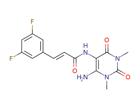 (E)-N-(6-Amino-1,3-dimethyl-2,4-dioxo-1,2,3,4-tetrahydro-pyrimidin-5-yl)-3-(3,5-difluoro-phenyl)-acrylamide