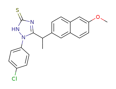 1-(4-Chloro-phenyl)-5-[1-(6-methoxy-naphthalen-2-yl)-ethyl]-1,2-dihydro-[1,2,4]triazole-3-thione