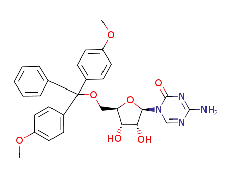 Molecular Structure of 107036-45-3 (5'-O-(4,4'-dimethoxytrityl)-5-azacytidine)