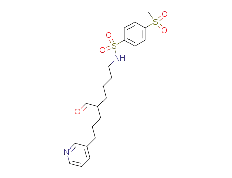 Molecular Structure of 1026735-52-3 (N-(5-Formyl-8-pyridin-3-yl-octyl)-4-methanesulfonyl-benzenesulfonamide)