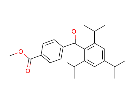 Molecular Structure of 76893-83-9 (Benzoic acid, 4-[2,4,6-tris(1-methylethyl)benzoyl]-, methyl ester)