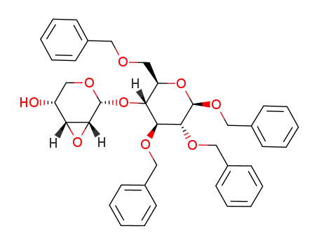 benzyl O-(2,3-anhydro-α-D-ribopyranosyl)-(1->4)-2,3,6-tri-O-benzyl-β-D-glucopyranoside