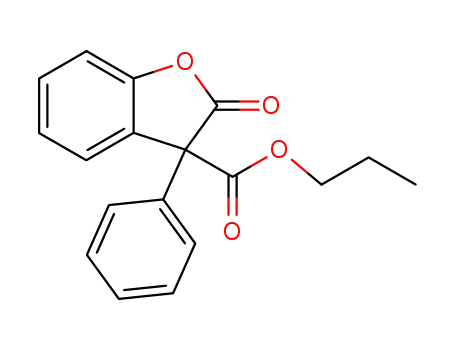 2,3-dihydro-2-oxo-3-phenyl-3-benzofurancarboxylic acid, n-propyl ester