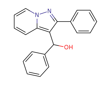 3-(α-hydroxybenzyl)-2-phenylpyrazolo<1,5-a>pyridine