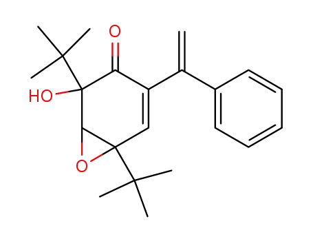 2,6-Di-tert-butyl-2-hydroxy-4-(1-phenyl-vinyl)-7-oxa-bicyclo[4.1.0]hept-4-en-3-one