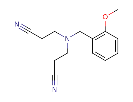 Molecular Structure of 368862-89-9 (N,N-bis(2-cyanoethyl)-2-methoxybenzylamine)