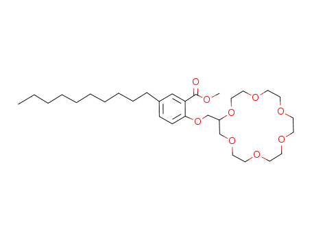 5-Decyl-2-(1,4,7,10,13,16-hexaoxa-cyclooctadec-2-ylmethoxy)-benzoic acid methyl ester